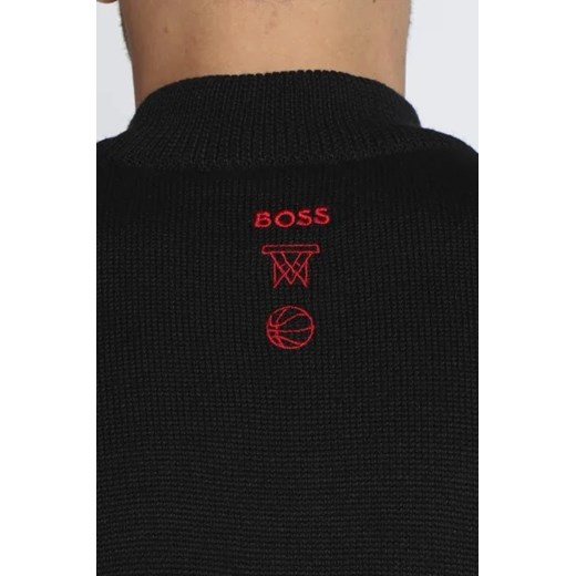 BOSS ORANGE Sweter Knit_ChicagoBulls | Regular Fit | z dodatkiem wełny XL Gomez Fashion Store promocja