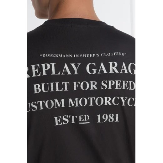 Replay T-shirt | Regular Fit Replay XXL wyprzedaż Gomez Fashion Store