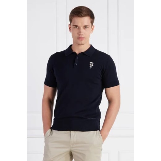 Karl Lagerfeld Polo KNIT | Regular Fit Karl Lagerfeld L okazja Gomez Fashion Store