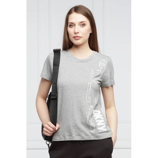 DKNY T-shirt | Regular Fit ze sklepu Gomez Fashion Store w kategorii Bluzki damskie - zdjęcie 172808237