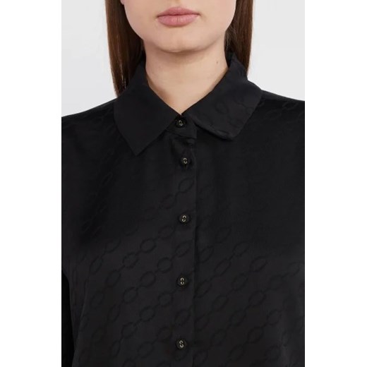 GUESS Koszula LS NEW BOWED JUNE TOP | Regular Fit Guess S Gomez Fashion Store okazyjna cena