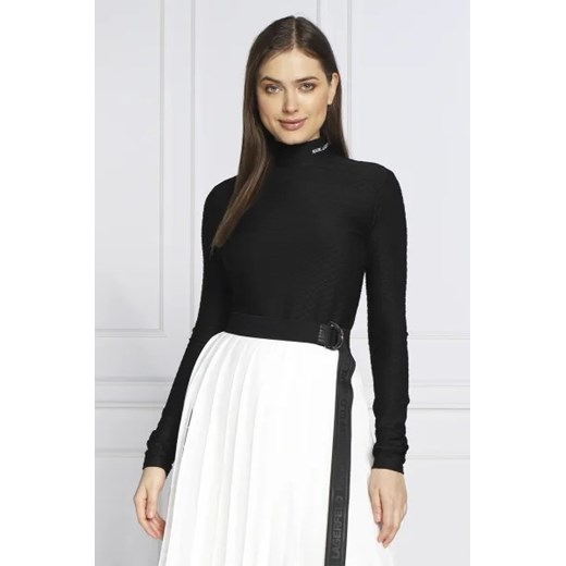Karl Lagerfeld Bluzka Texture | Slim Fit Karl Lagerfeld L okazyjna cena Gomez Fashion Store