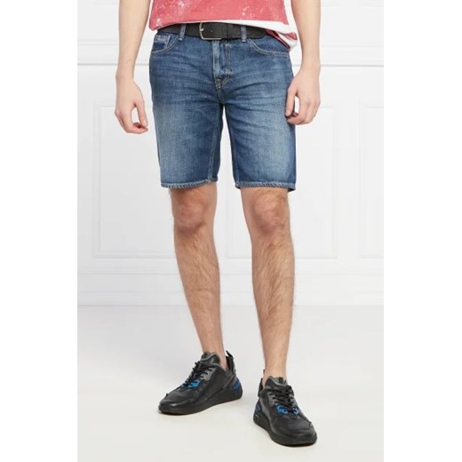 GUESS Szorty | Regular Fit | z dodatkiem lnu Guess 33 wyprzedaż Gomez Fashion Store