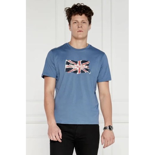 Pepe Jeans London T-shirt CLAG | Regular Fit ze sklepu Gomez Fashion Store w kategorii T-shirty męskie - zdjęcie 172810668