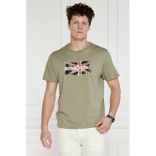 Pepe Jeans London T-shirt | Regular Fit ze sklepu Gomez Fashion Store w kategorii T-shirty męskie - zdjęcie 172811229