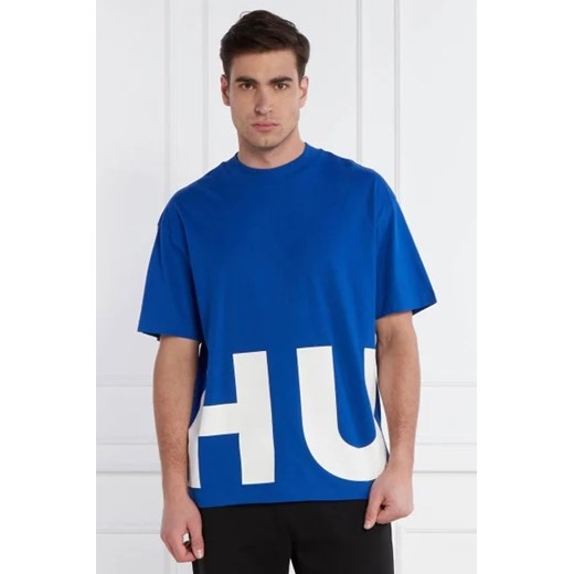 Hugo Blue T-shirt Nannavaro | Oversize fit ze sklepu Gomez Fashion Store w kategorii T-shirty męskie - zdjęcie 172811845