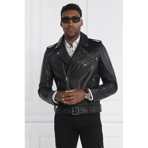HUGO Skórzana kurtka Lowis-3 | Regular Fit ze sklepu Gomez Fashion Store w kategorii Kurtki męskie - zdjęcie 172812598