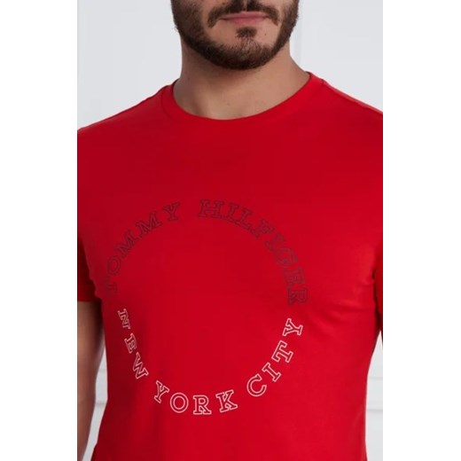 Tommy Hilfiger T-shirt MONOTYPE ROUNDLE | Regular Fit Tommy Hilfiger XL wyprzedaż Gomez Fashion Store