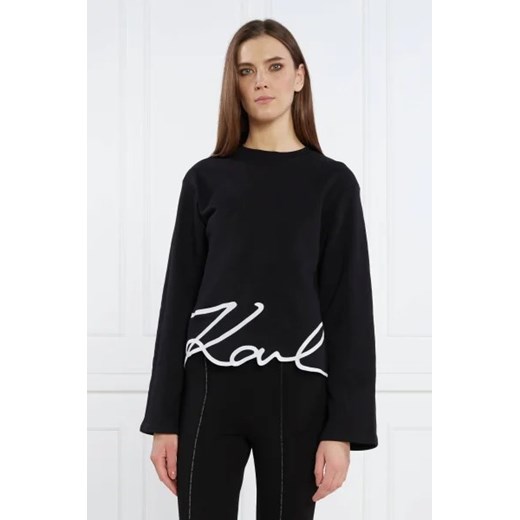 Karl Lagerfeld Bluza karl signature hem | Regular Fit ze sklepu Gomez Fashion Store w kategorii Bluzy damskie - zdjęcie 172813605