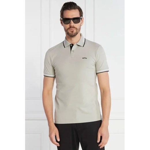 BOSS GREEN Polo Paul Curved | Slim Fit | stretch ze sklepu Gomez Fashion Store w kategorii T-shirty męskie - zdjęcie 172814189