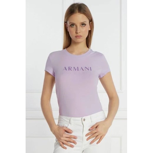 Armani Exchange T-shirt | Slim Fit ze sklepu Gomez Fashion Store w kategorii Bluzki damskie - zdjęcie 172814289