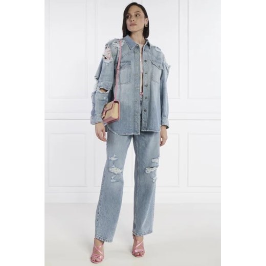 DONDUP - made in Italy Jeansowa koszula | Oversize fit Dondup - Made In Italy 40 okazyjna cena Gomez Fashion Store