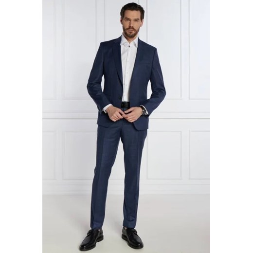 BOSS BLACK Wełniany garnitur H-Huge-2Pcs-224 | Slim Fit ze sklepu Gomez Fashion Store w kategorii Garnitury męskie - zdjęcie 172819185