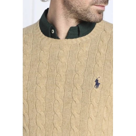 POLO RALPH LAUREN Wełniany sweter | Slim Fit | z dodatkiem kaszmiru Polo Ralph Lauren XXL Gomez Fashion Store