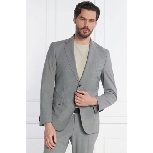 BOSS BLACK Garnitur P-Huge-2Pcs-242 | Slim Fit | z dodatkiem wełny 58 wyprzedaż Gomez Fashion Store
