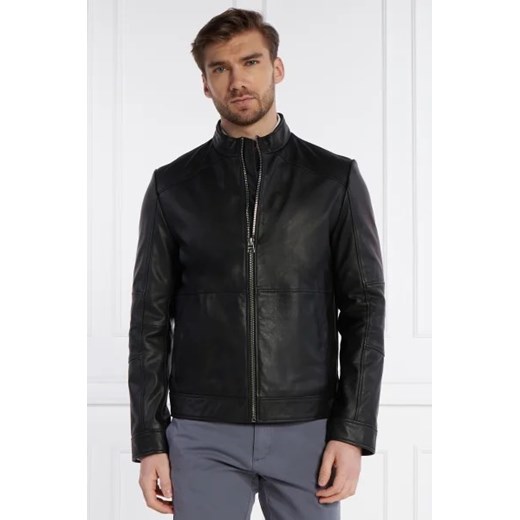 HUGO Skórzana kurtka Lokis2 | Slim Fit ze sklepu Gomez Fashion Store w kategorii Kurtki męskie - zdjęcie 172821176