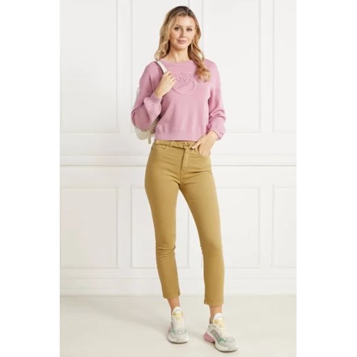 Pinko Spodnie z paskiem SUSAN | Skinny fit | denim Pinko 26 okazja Gomez Fashion Store