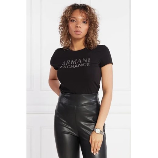 Armani Exchange T-shirt | Regular Fit ze sklepu Gomez Fashion Store w kategorii Bluzki damskie - zdjęcie 172822877