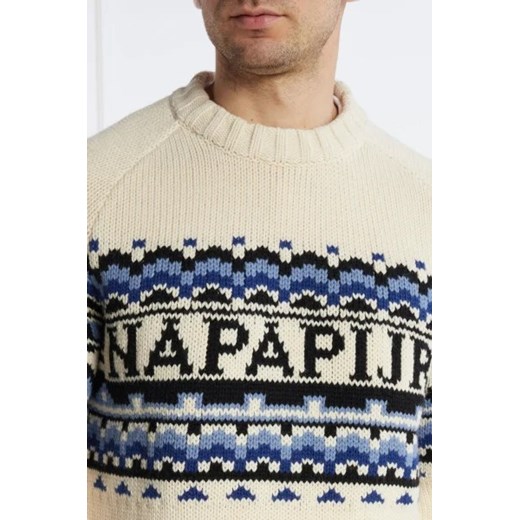Napapijri Sweter D-HORLICK | Regular Fit | z dodatkiem wełny Napapijri L Gomez Fashion Store promocja