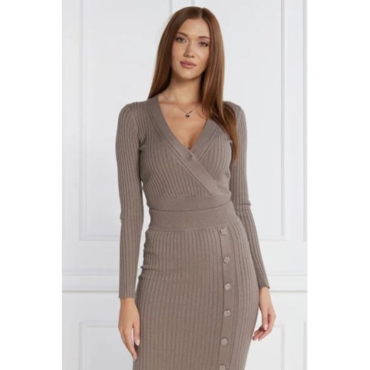 GUESS Bluzka LS VN LUCIE | Regular Fit ze sklepu Gomez Fashion Store w kategorii Bluzki damskie - zdjęcie 172823775