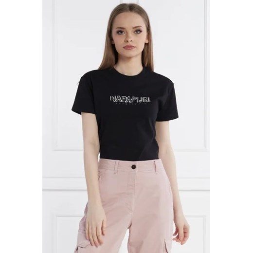 Napapijri T-shirt S-KREIS | Regular Fit ze sklepu Gomez Fashion Store w kategorii Bluzki damskie - zdjęcie 172824196
