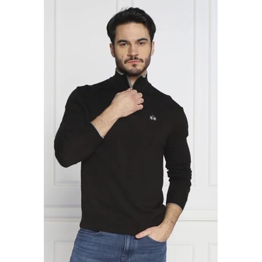 La Martina Sweter yw020 | Slim Fit | z dodatkiem wełny ze sklepu Gomez Fashion Store w kategorii Swetry męskie - zdjęcie 172824706