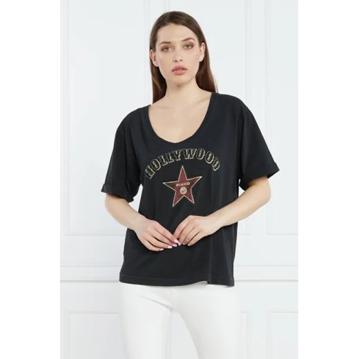 Pinko T-shirt | MODERNO JERSEY VINTAGE | Regular Fit ze sklepu Gomez Fashion Store w kategorii Bluzki damskie - zdjęcie 172825248