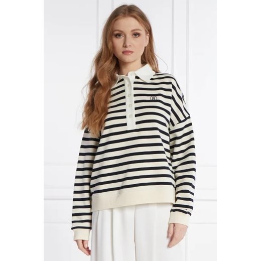 Tommy Hilfiger Polo RLX SMD BRETON STRIPE | Relaxed fit ze sklepu Gomez Fashion Store w kategorii Bluzki damskie - zdjęcie 172825335