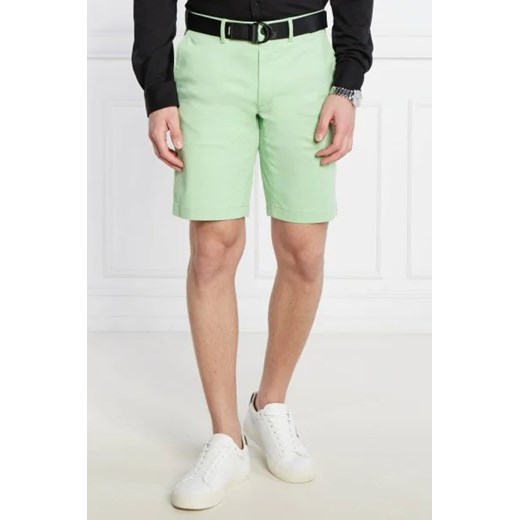 Calvin Klein Szorty + pasek MODERN TWILL | Slim Fit Calvin Klein 34 wyprzedaż Gomez Fashion Store
