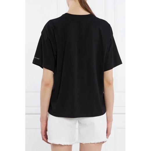 Trussardi T-shirt GREYHOUND HEATMAP PRINT COTTON JERSEY 30/1 | Relaxed fit Trussardi XXS okazyjna cena Gomez Fashion Store