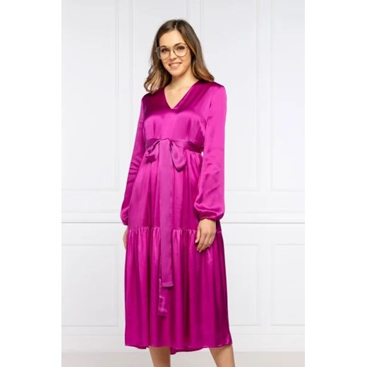 Pinko Sukienka LOVE BOAT | z dodatkiem jedwabiu ze sklepu Gomez Fashion Store w kategorii Sukienki - zdjęcie 172826609