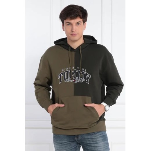 Tommy Jeans Bluza TJM RLX VARSITY TWO-TONE HOODIE | Loose fit ze sklepu Gomez Fashion Store w kategorii Bluzy męskie - zdjęcie 172828088