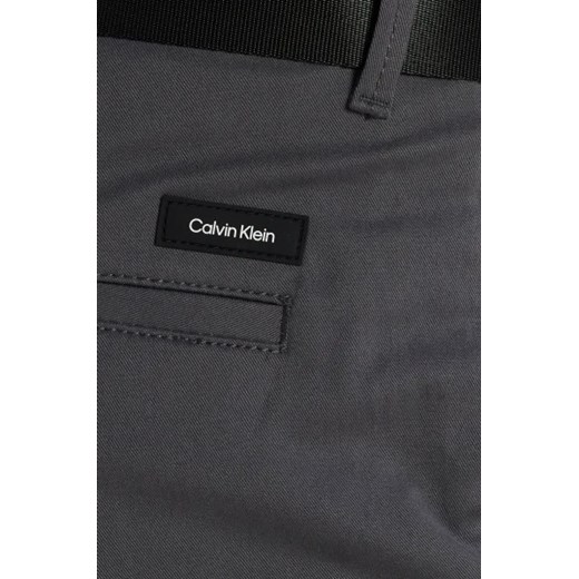 Calvin Klein Szorty + pasek MODERN TWILL | Slim Fit Calvin Klein 33 okazja Gomez Fashion Store