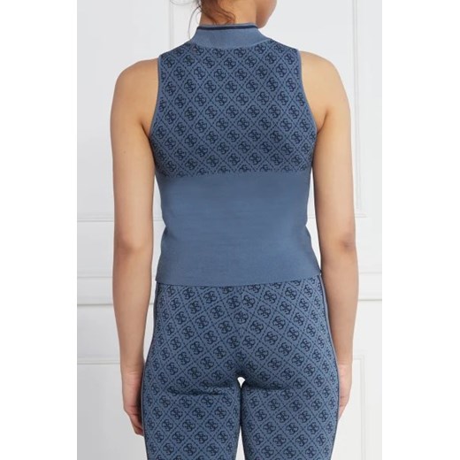 GUESS Top SL RN LISE 4G SWTR | Slim Fit Guess XS okazja Gomez Fashion Store