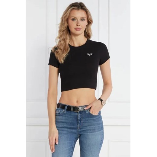 Tommy Jeans T-shirt | Cropped Fit ze sklepu Gomez Fashion Store w kategorii Bluzki damskie - zdjęcie 172829606