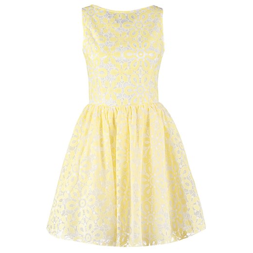 Chi Chi London Sukienka letnia yellow zalando  abstrakcyjne wzory