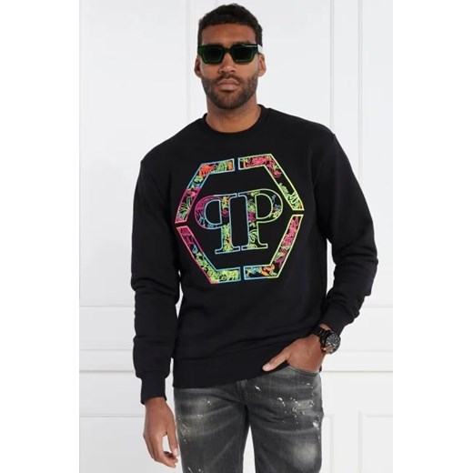 Philipp Plein Bluza Embroidered LS | Regular Fit XL wyprzedaż Gomez Fashion Store