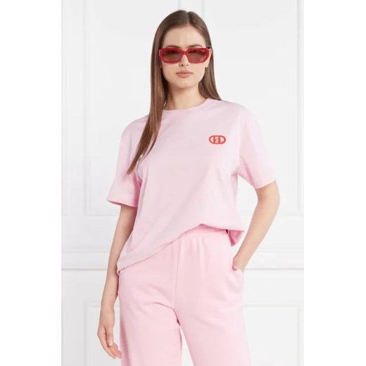 Karl Lagerfeld T-shirt kl logo | Relaxed fit ze sklepu Gomez Fashion Store w kategorii Bluzki damskie - zdjęcie 172831499