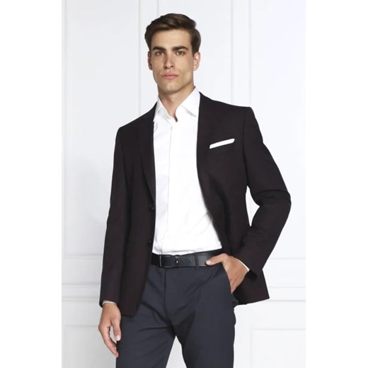 BOSS BLACK Wełniana marynarka H-Hutson-224 | Slim Fit ze sklepu Gomez Fashion Store w kategorii Marynarki męskie - zdjęcie 172832825