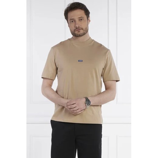 Hugo Blue T-shirt Nieros | Regular Fit ze sklepu Gomez Fashion Store w kategorii T-shirty męskie - zdjęcie 172833356