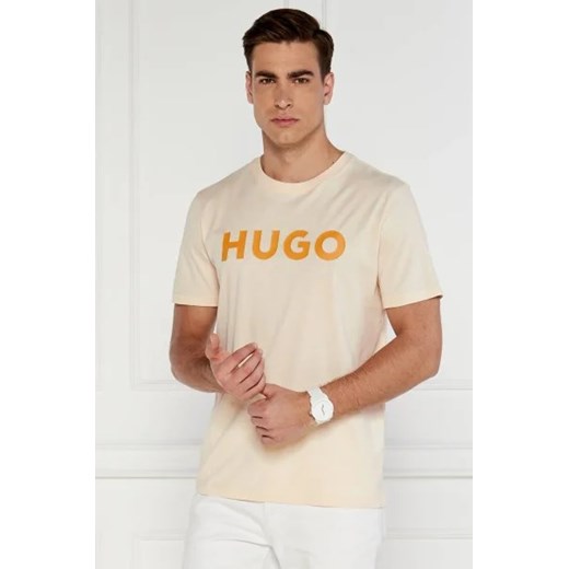 T-shirt męski Hugo Boss z krótkim rękawem bawełniany 