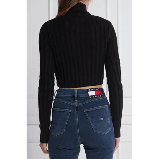 Calvin Klein Jeans Golf WRAP | Slim Fit | z dodatkiem wełny M okazja Gomez Fashion Store