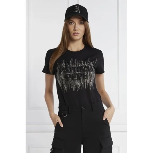 Patrizia Pepe T-shirt | Regular Fit ze sklepu Gomez Fashion Store w kategorii Bluzki damskie - zdjęcie 172835316