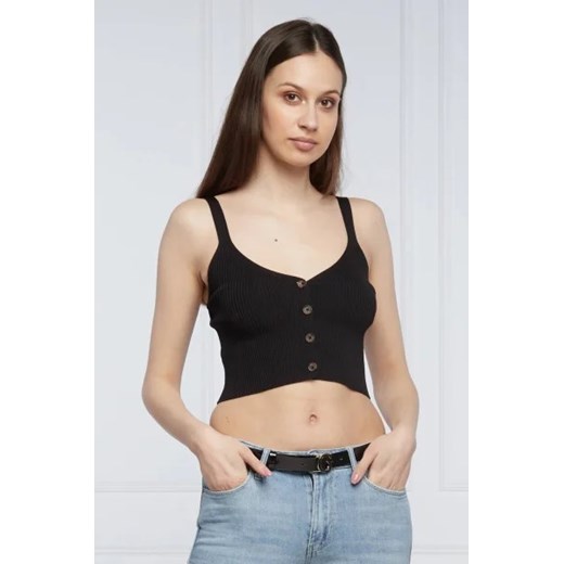 Bluzka damska Guess czarna z poliamidu 