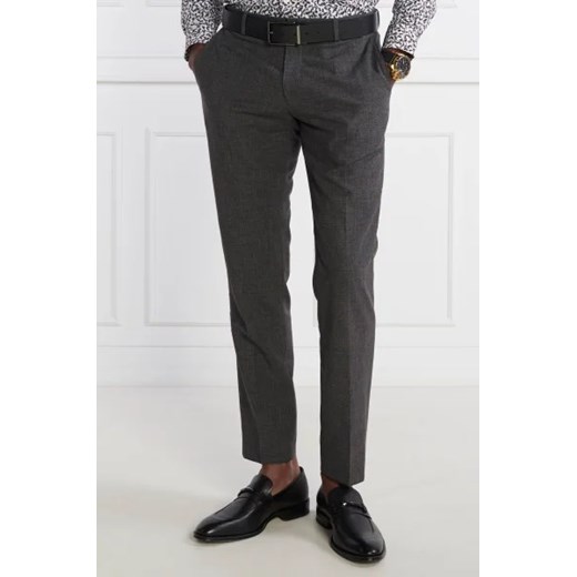 BOSS BLACK Spodnie Genius | Slim Fit | z dodatkiem wełny ze sklepu Gomez Fashion Store w kategorii Spodnie męskie - zdjęcie 172836246