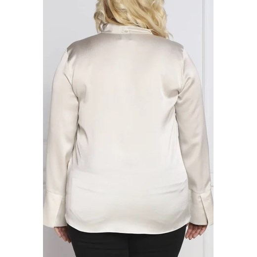 Persona by Marina Rinaldi Satynowa bluzka FASCIA plus size | Regular Fit Persona By Marina Rinaldi 40 okazyjna cena Gomez Fashion Store