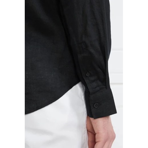 Armani Exchange Lniana koszula | Regular Fit Armani Exchange S wyprzedaż Gomez Fashion Store
