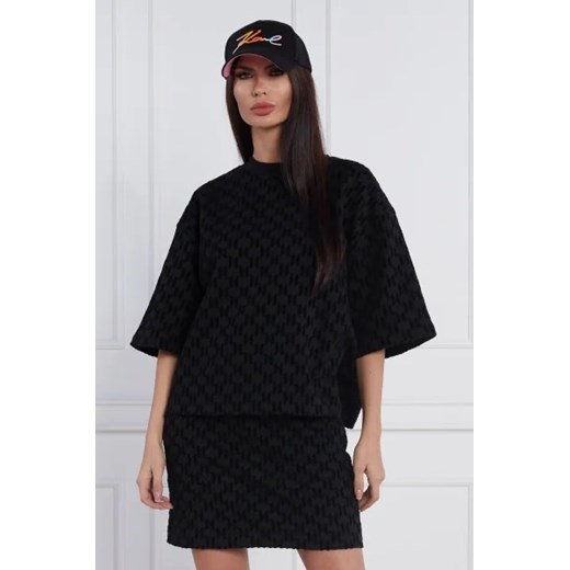 Karl Lagerfeld Bluza Allover Flock | Relaxed fit Karl Lagerfeld S okazja Gomez Fashion Store