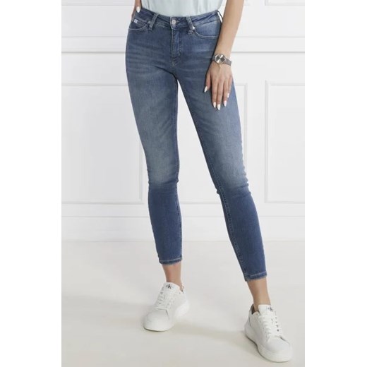 CALVIN KLEIN JEANS Jeansy MID RISE | Skinny fit ze sklepu Gomez Fashion Store w kategorii Jeansy damskie - zdjęcie 172837999