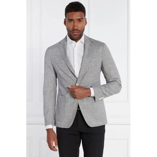 BOSS BLACK Wełniana marynarka C-Hanry-233 | Slim Fit | z dodatkiem lnu ze sklepu Gomez Fashion Store w kategorii Marynarki męskie - zdjęcie 172838127